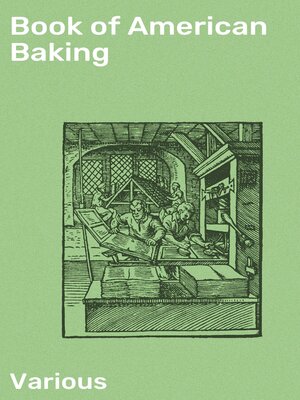 cover image of Book of American Baking